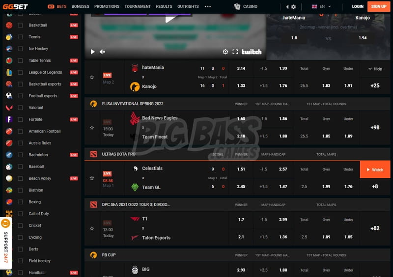 GGBET ставки на спорт