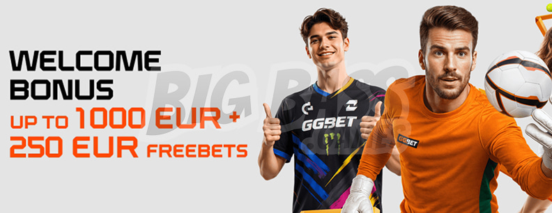 Приветственный бонус для ставок на спорт в казино GGBet