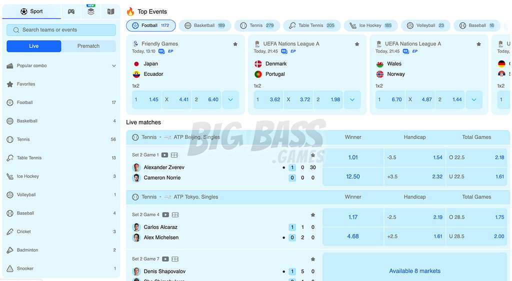 Ставки на спорт в ICE Casino