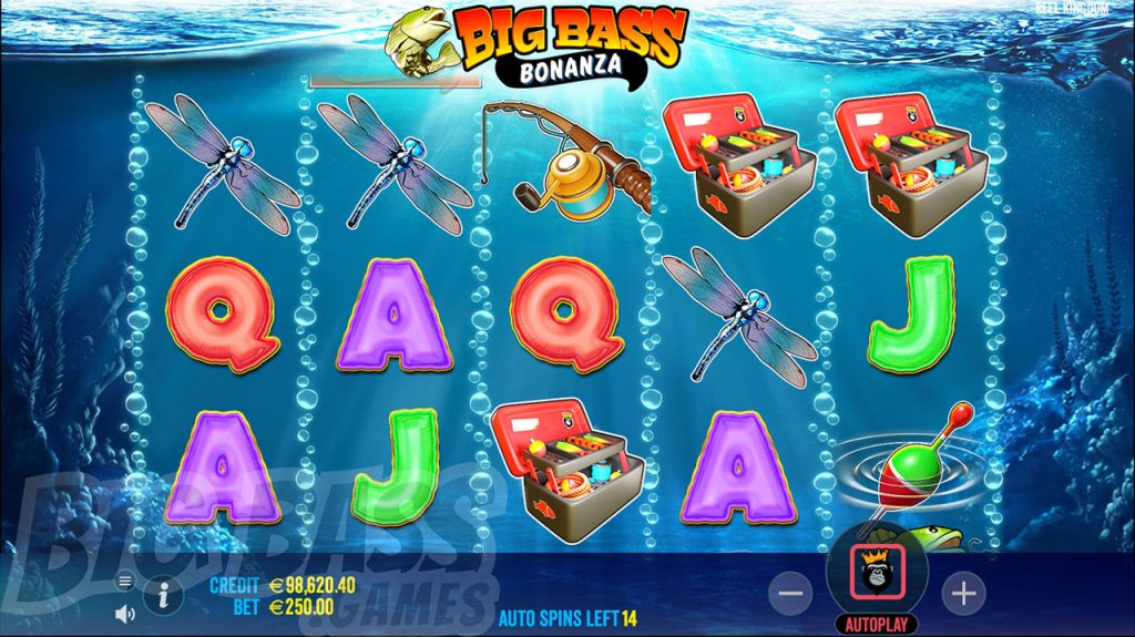 Big Bass Bonanza mechanics, controls and user interface