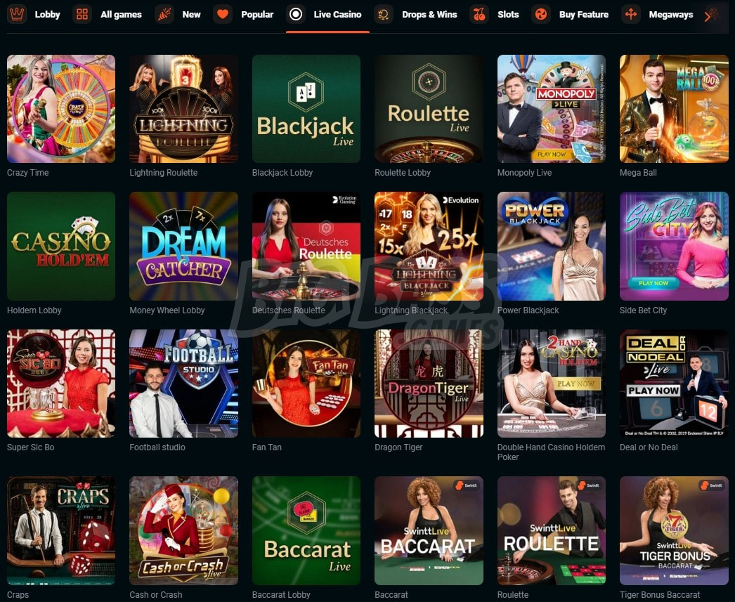 GGBET игры с живыми дилерами
