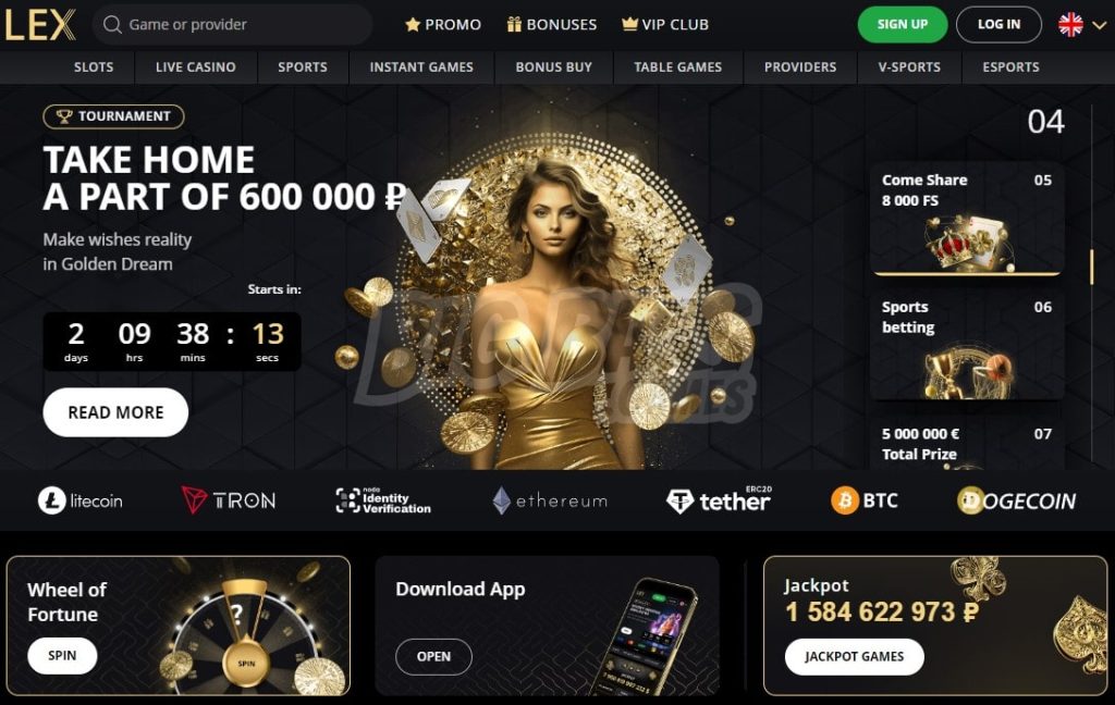 Official Lex Casino website