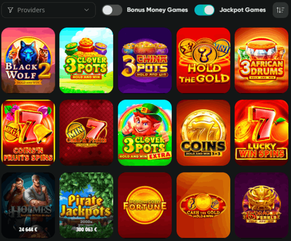 Drip casino jackpot games