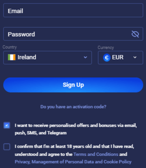 Legzo casino Sign Up