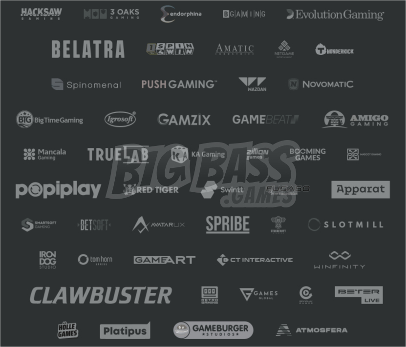 These include BetSoft Gaming, Booming Games, BGaming, and Spinomenal, among others