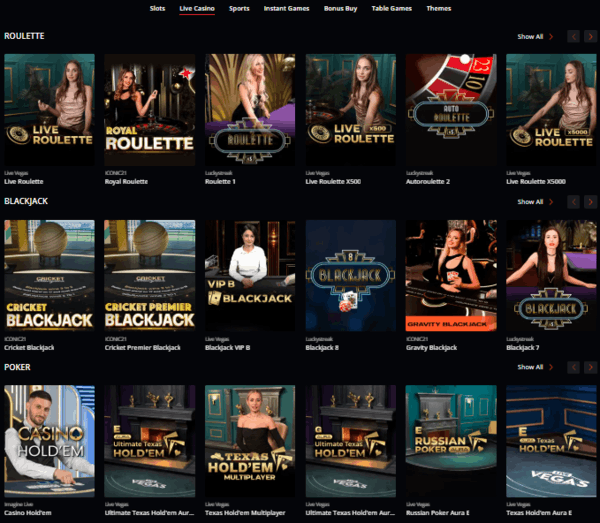 STARDA Live Casino