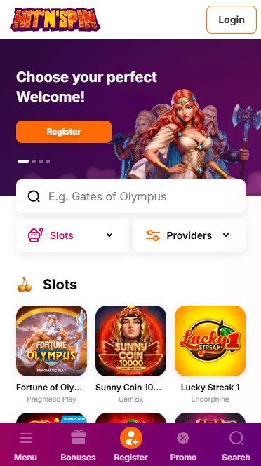 HitnSpin mobile casino