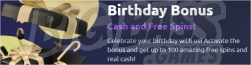 Vegasy Casino Birthday Bonuses