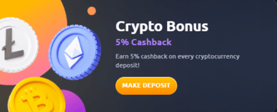 Vegasy Casino Crypto Bonuses