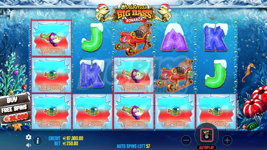 Christmas Big Bass Bonanza Game Mechanics