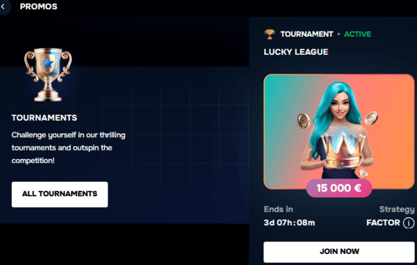 Tournaments at Gizbo Casino