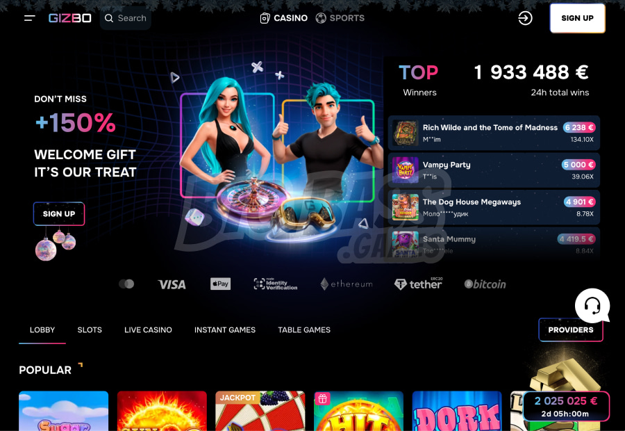 Gizbo Casino Official Website