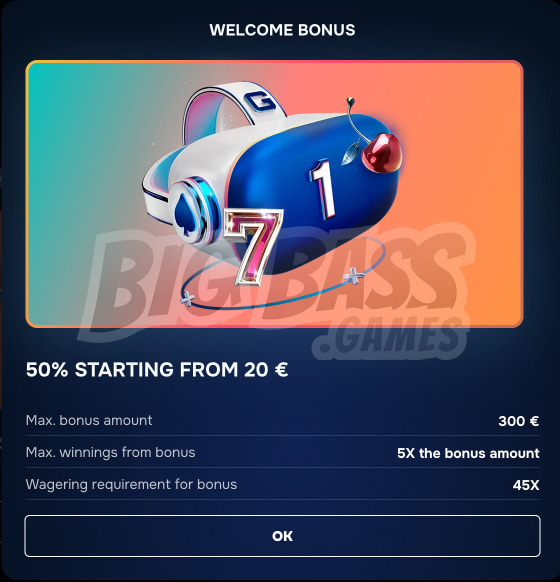 Gizbo Casino Welcome Bonuses