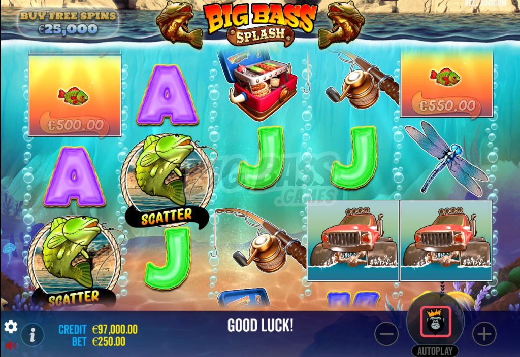 How to play the Big Bass Splash slot game