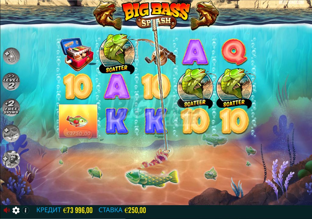 Модификаторы в онлайн игре Big Bass Splash