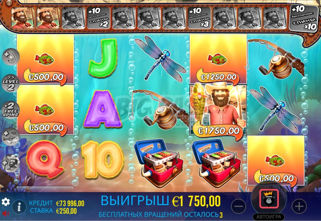 Обзор слота Big Bass Splash