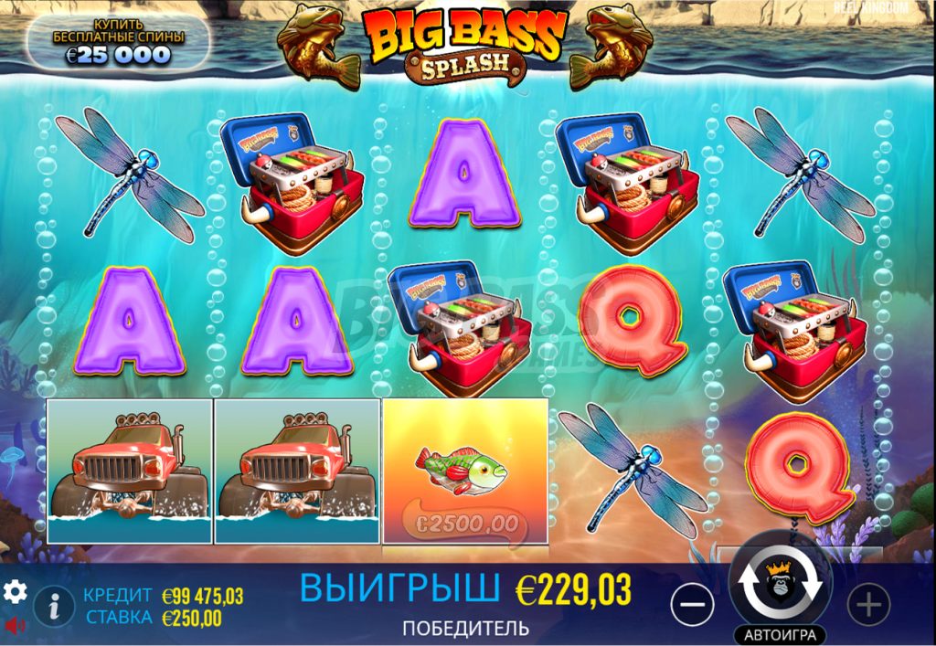 Игровая механика Big Bass Splash