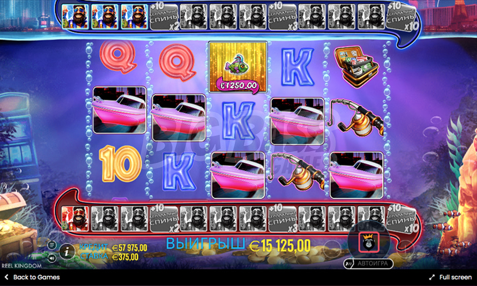 Игровая механика Big Bass Vegas Double Down Deluxe