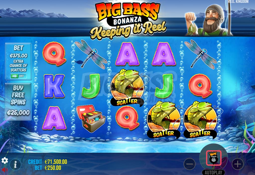 Различные символы в онлайн игре Big Bass - Keeping it Reel