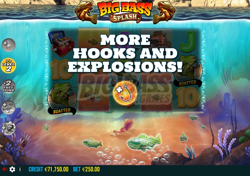Модификаторы в онлайн игре Big Bass Splash