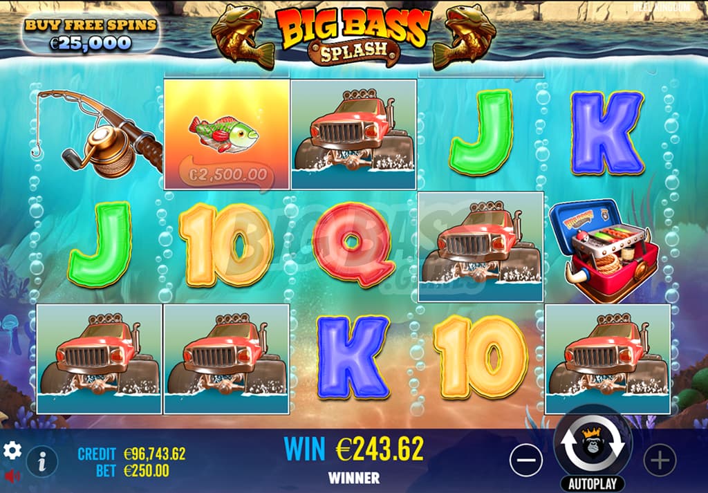 Обзор слота Big Bass Splash
