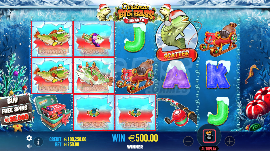 Уникальность игрового автомата Christmas Big Bass Bonanza