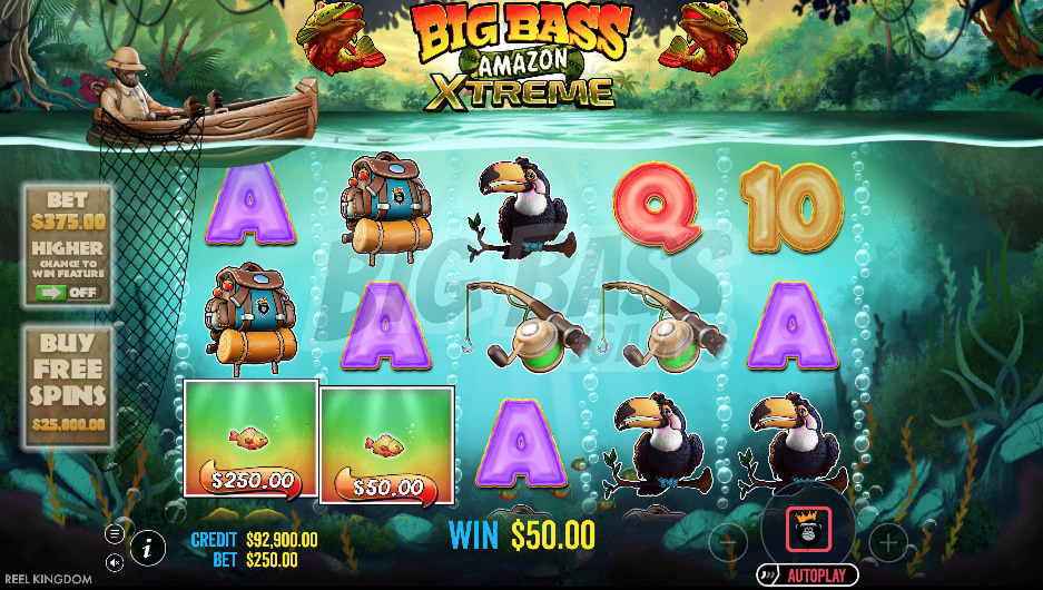 Big Bass Amazon Xtreme Theme game mechanic