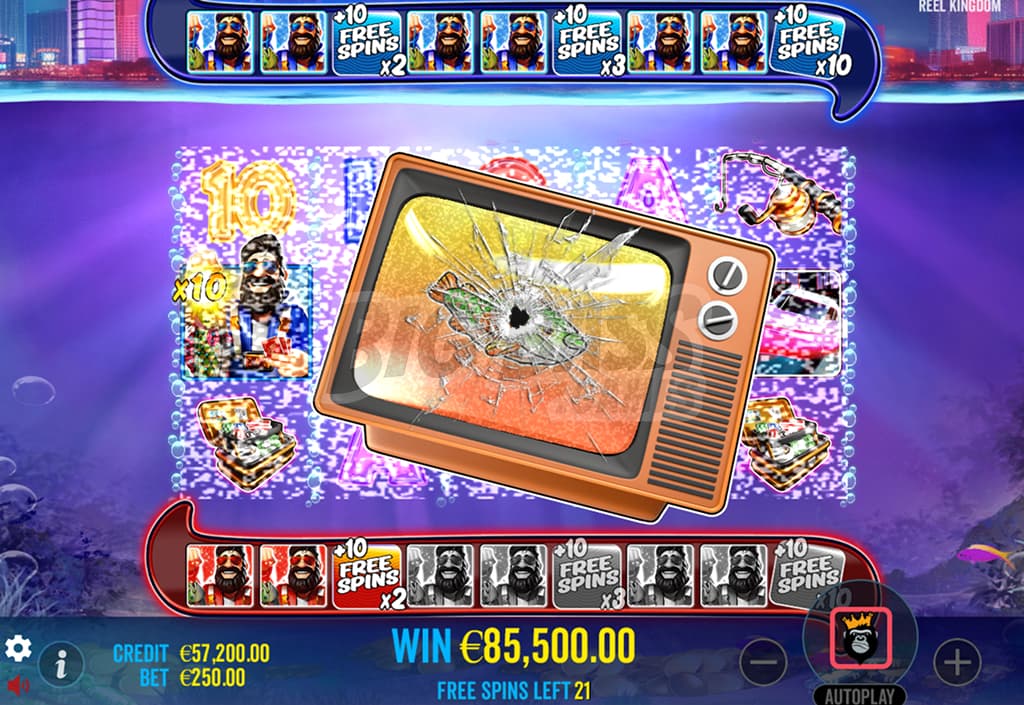 Визуальное оформление онлайн слота Big Bass Vegas Double Down Deluxe