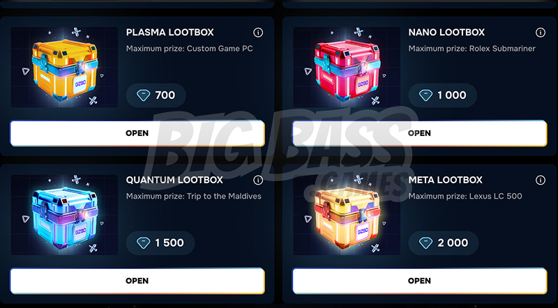 Gizbo Casino - Loot Boxes